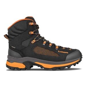 LOWA LINO GTX Mid Outdoor Waterproof Orange Black Work Boots Men’s Size 9